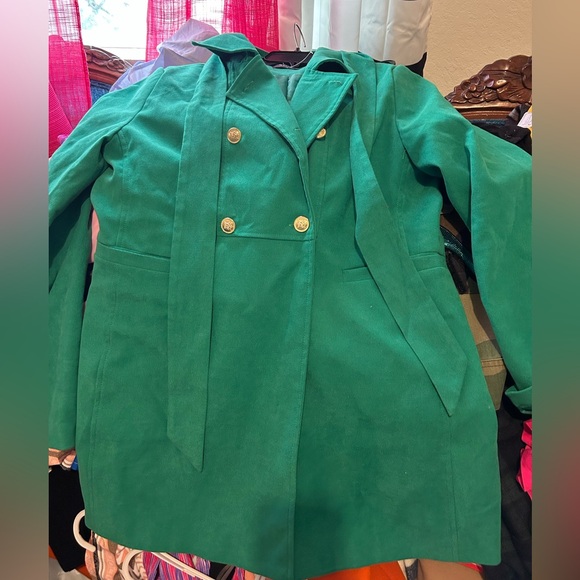 Beautiful Green Coat size M - Picture 3 of 9